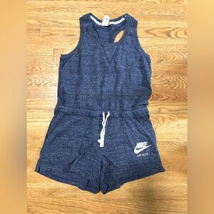 Nike  Navy Romper with White Accents